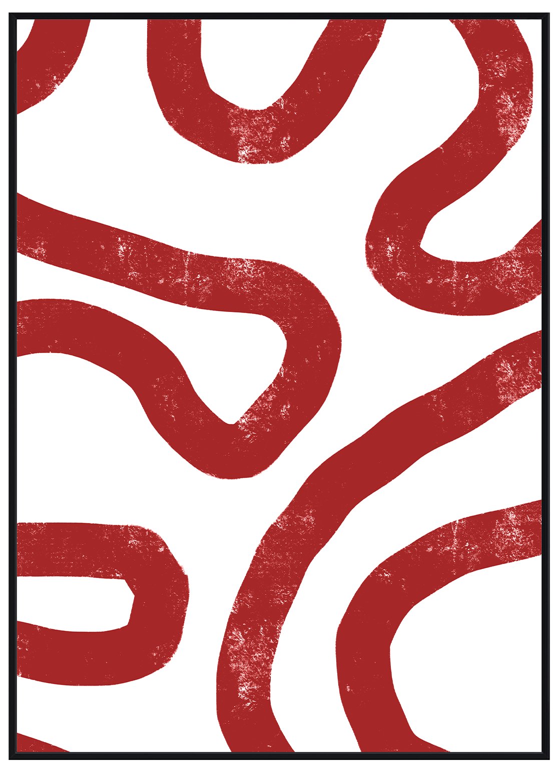 Abstract Red Long Line - Avem