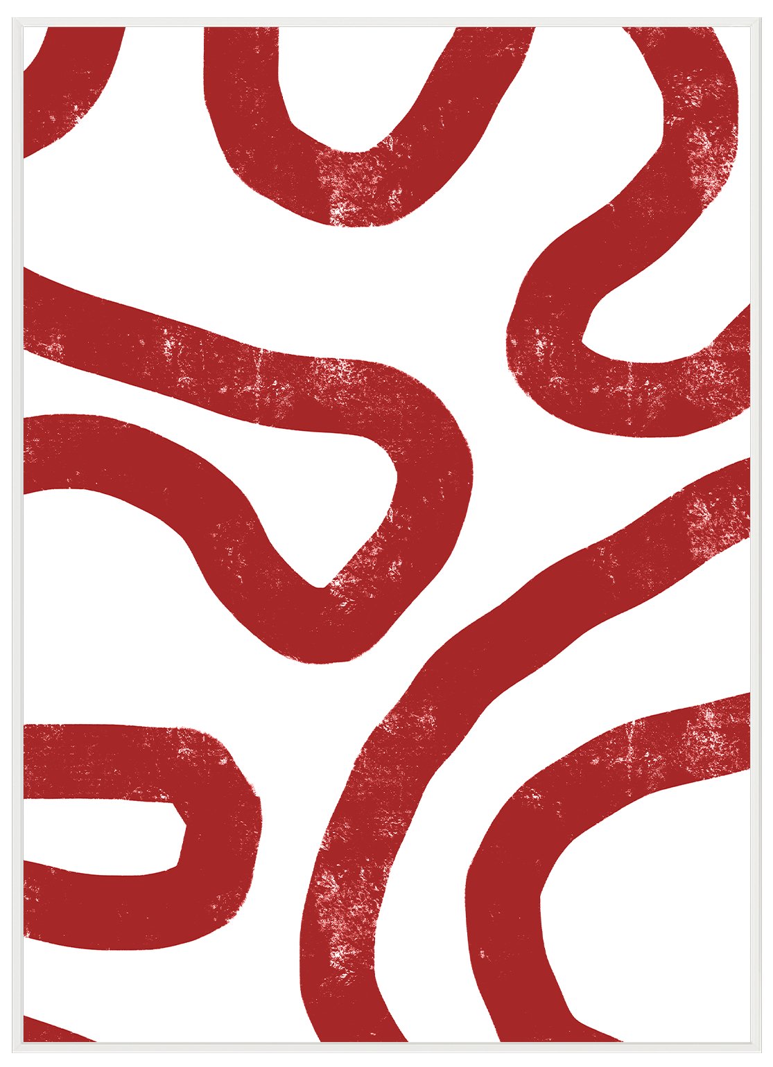 Abstract Red Long Line - Avem