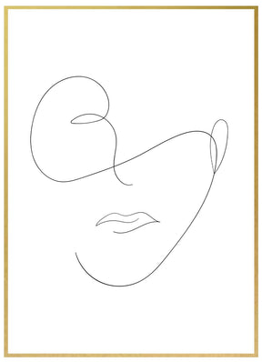 Lineart Gesicht Unisex - Avem