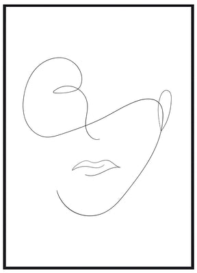 Lineart Gesicht Unisex - Avem