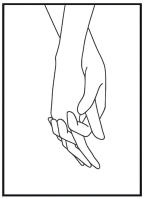 Lineart Holding Hands - Avem