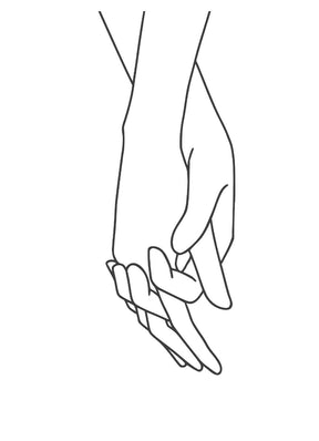 Lineart Holding Hands - Avem