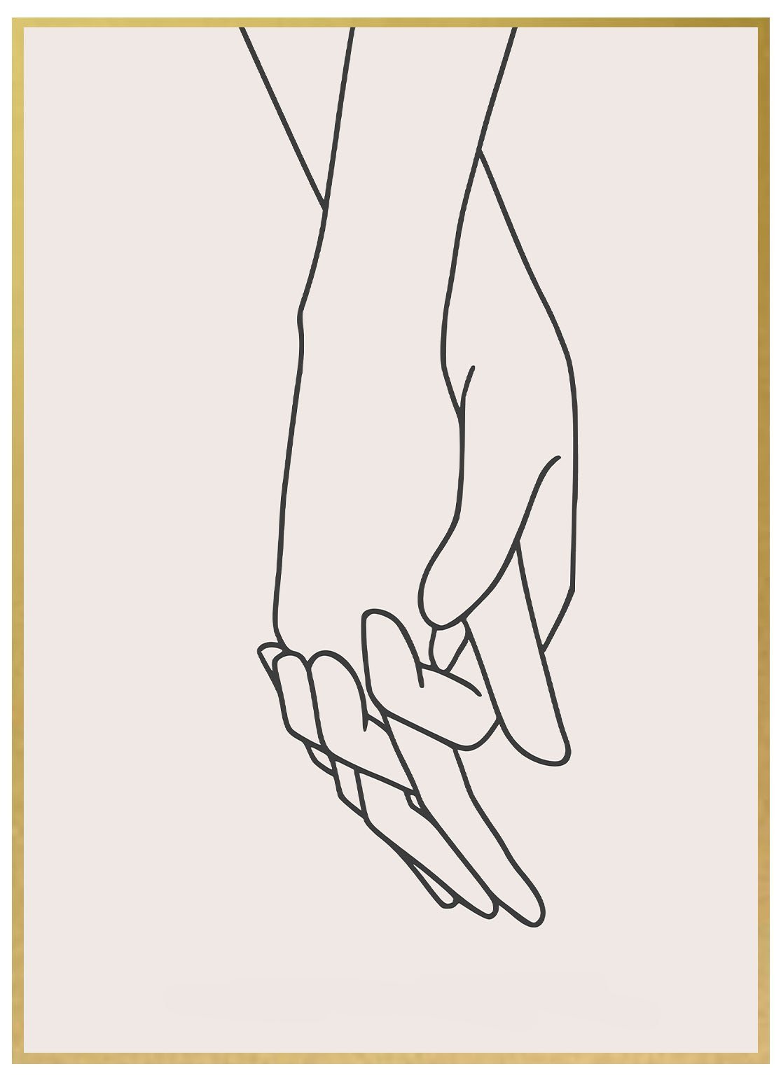 Lineart Holding Hands Beige - Avem