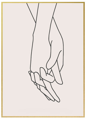 Lineart Holding Hands Beige - Avem