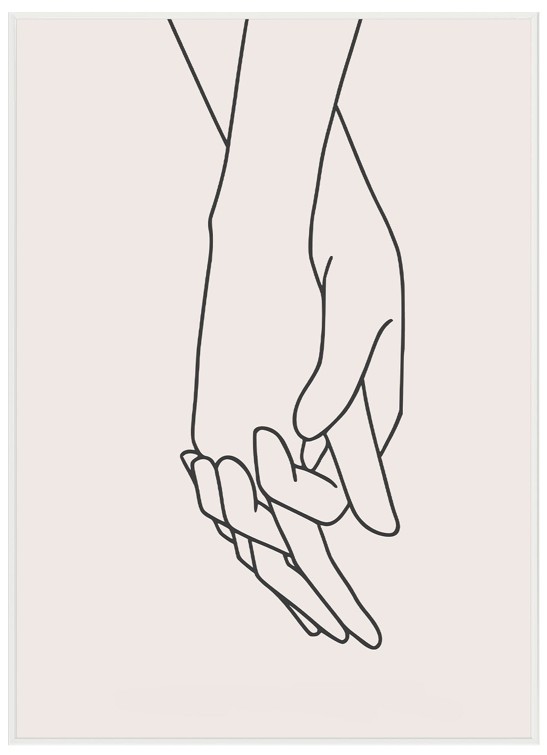 Lineart Holding Hands Beige - Avem