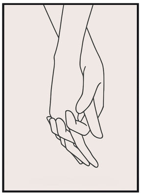 Lineart Holding Hands Beige - Avem