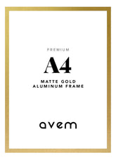 Metallrahmen Gold Matt 21x30 - Avem