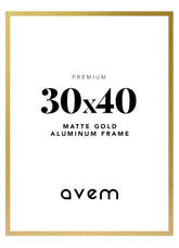 Metallrahmen Gold Matt 30x40 - Avem