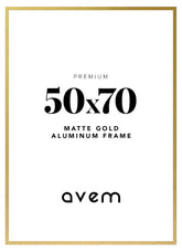 Metallrahmen Gold Matt 50x70 - Avem