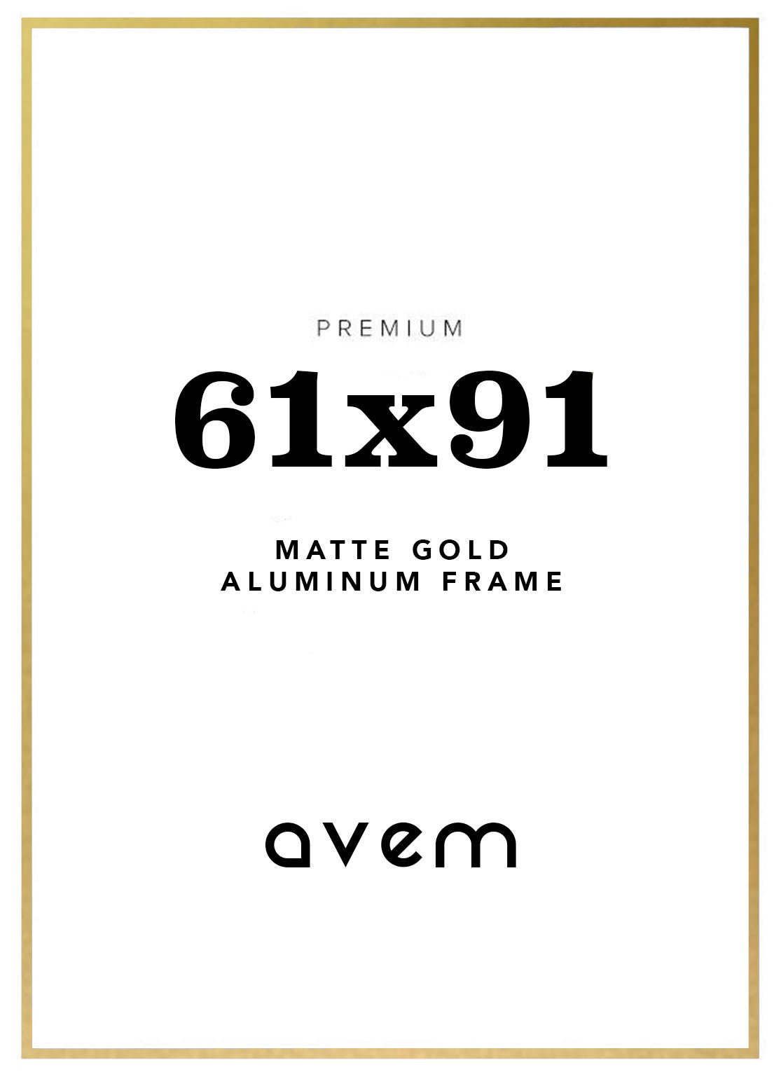 Metallrahmen Gold Matt 61x91 - Avem