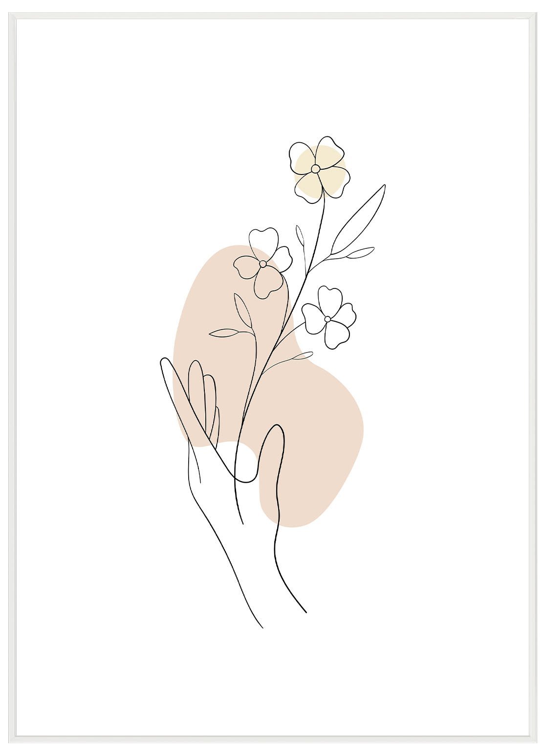 Lineart Hand Bloomed No1 - Avemfactory